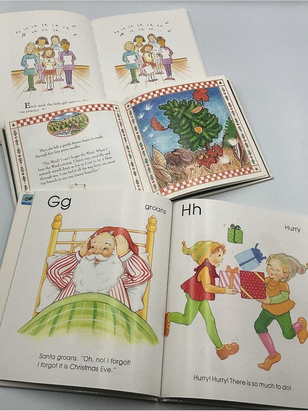 Vintage Kids HC Christmas Books Lot x4 Believe Littlest Tree Alphabet Tiny Angel
